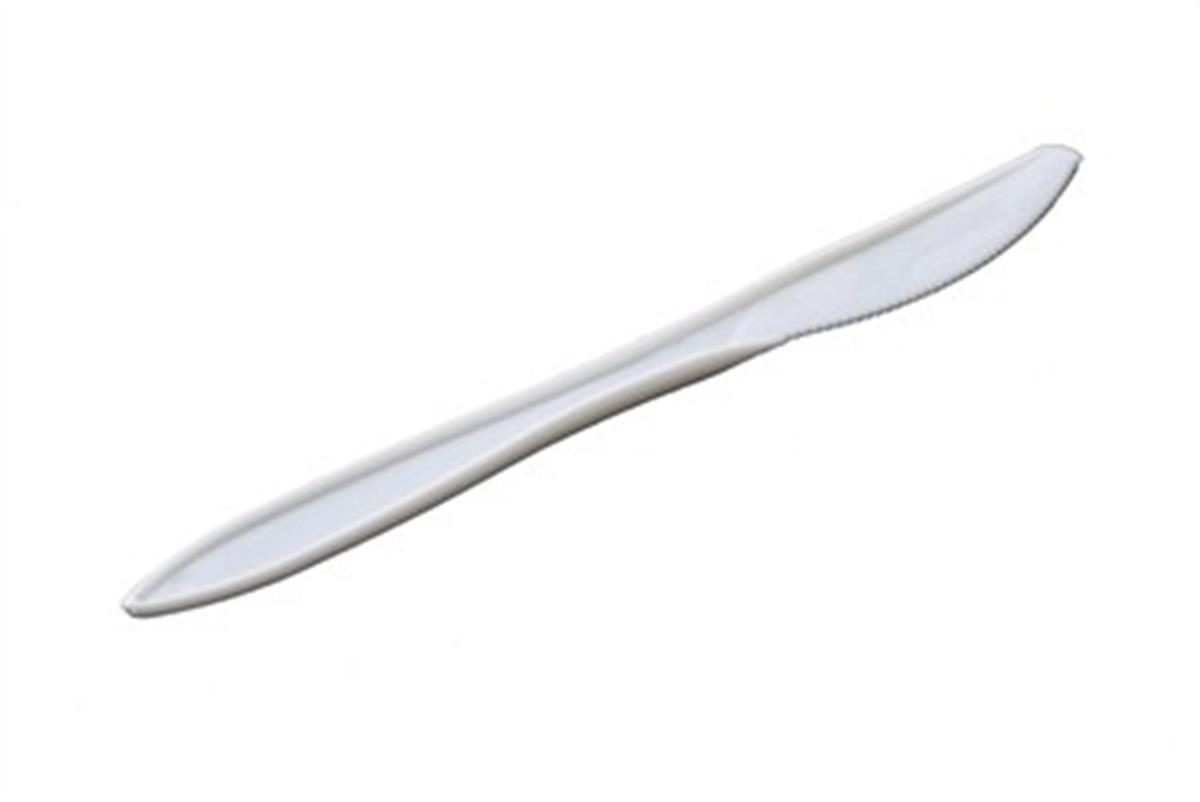 סכינים חד פעמי לבן 100