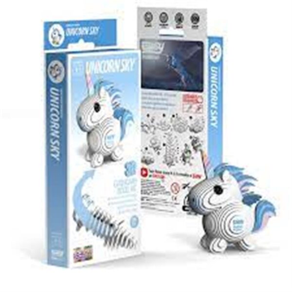 משחק הרכבה 3D חד קרן תכלת 069 יוגי EUGY