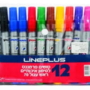 טוש פרמננטי ליין פלוס ראש 70 12 יח' מעור