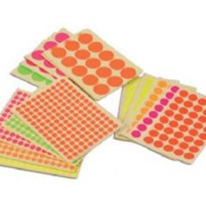 מדבקות זוהרות עגולות מעורב (לבחור סוג)