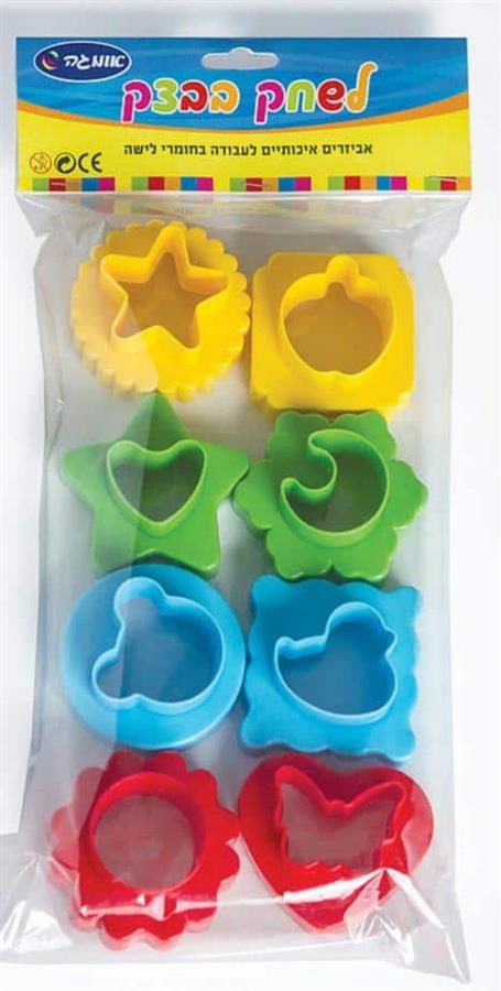 סט שבלונות לשחק בבצק צורות