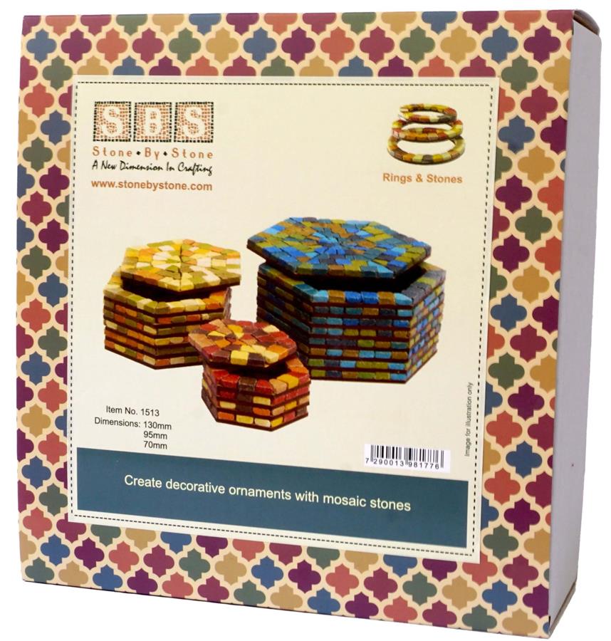 יצירה מפסיפס RINGS & STONES 1513