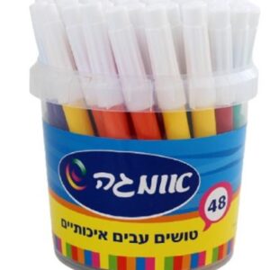 טושים עבים בכוס 48 יח אומגה