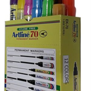 סט טושים פרמננט 70 עגול מעורב 12 יח'