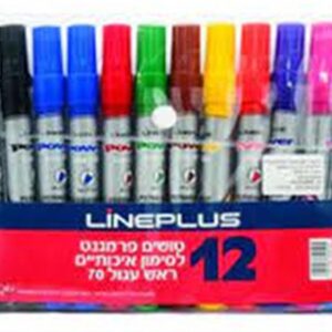 טוש פרמננטי ליין פלוס ראש 70 12 יח' אדום