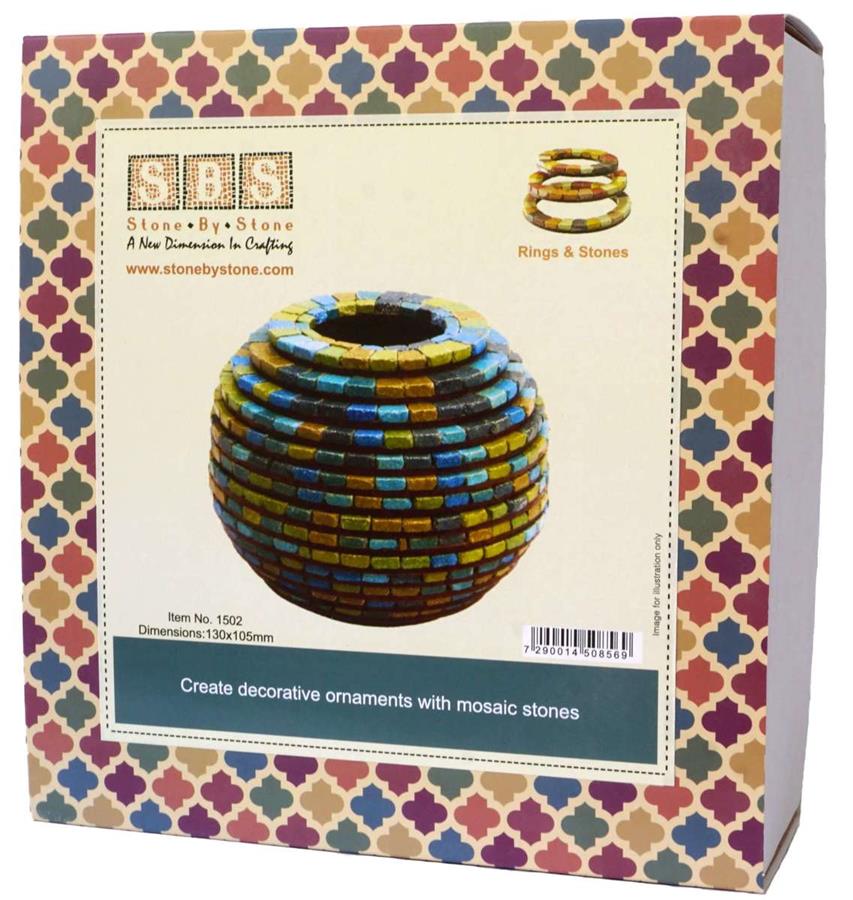 יצירה מפסיפס RINGS & STONES 1502
