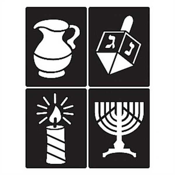 שבלונה חנוכה סביבון וכד