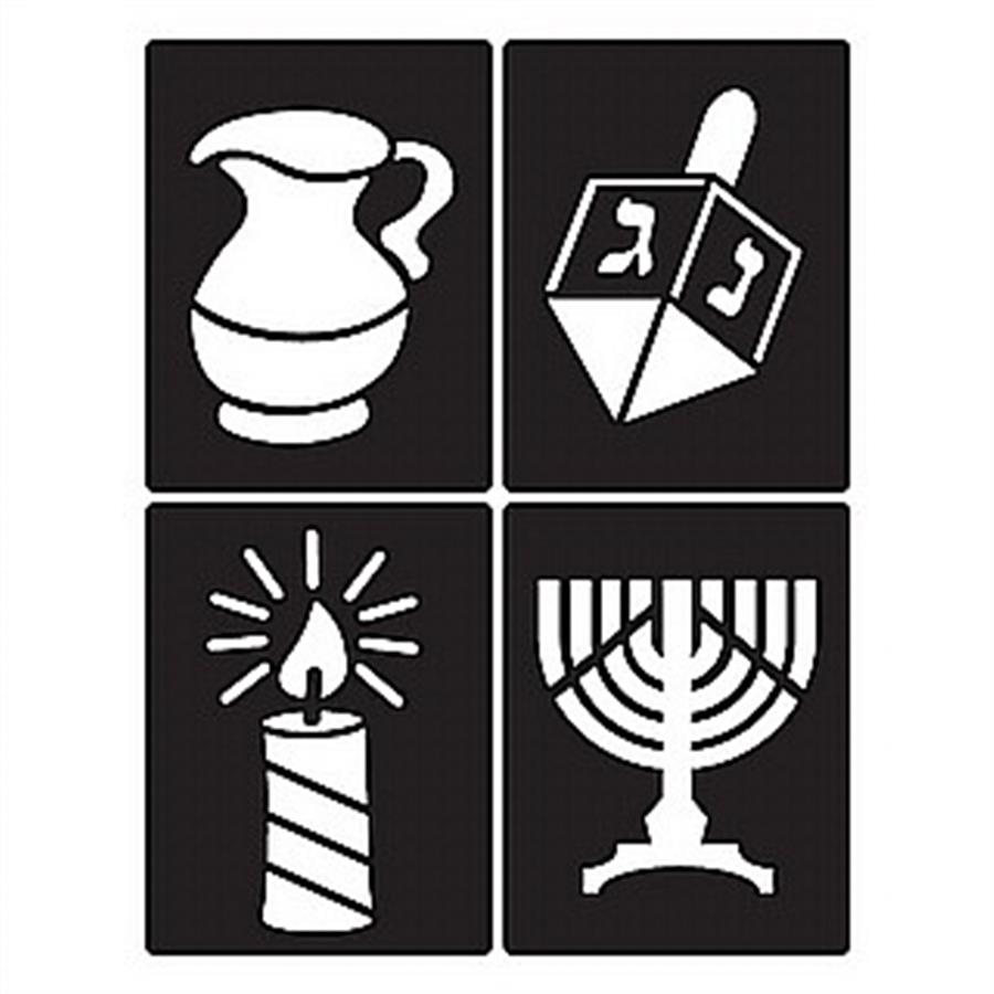 שבלונה חנוכה סביבון וכד