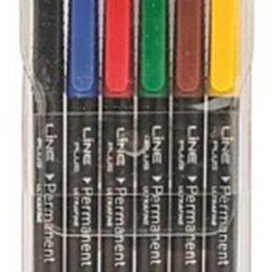 טוש לשקפים ליין פלוס 6 יח' מעורב UF