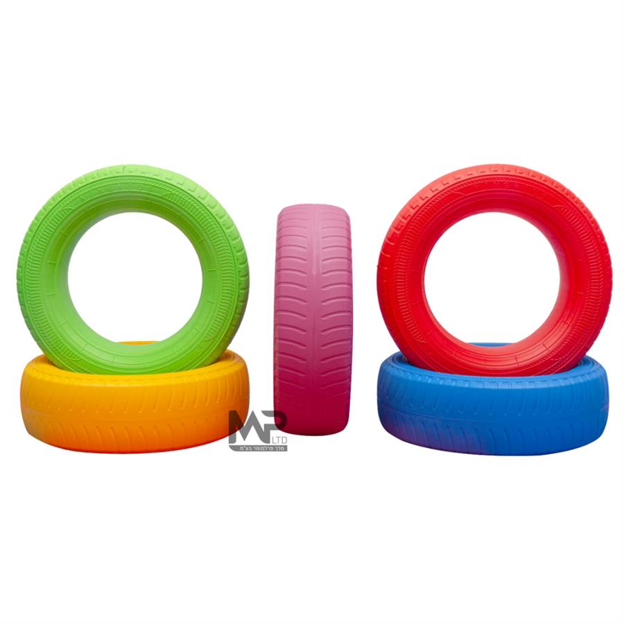סט 5 גלגלים צבעוניים