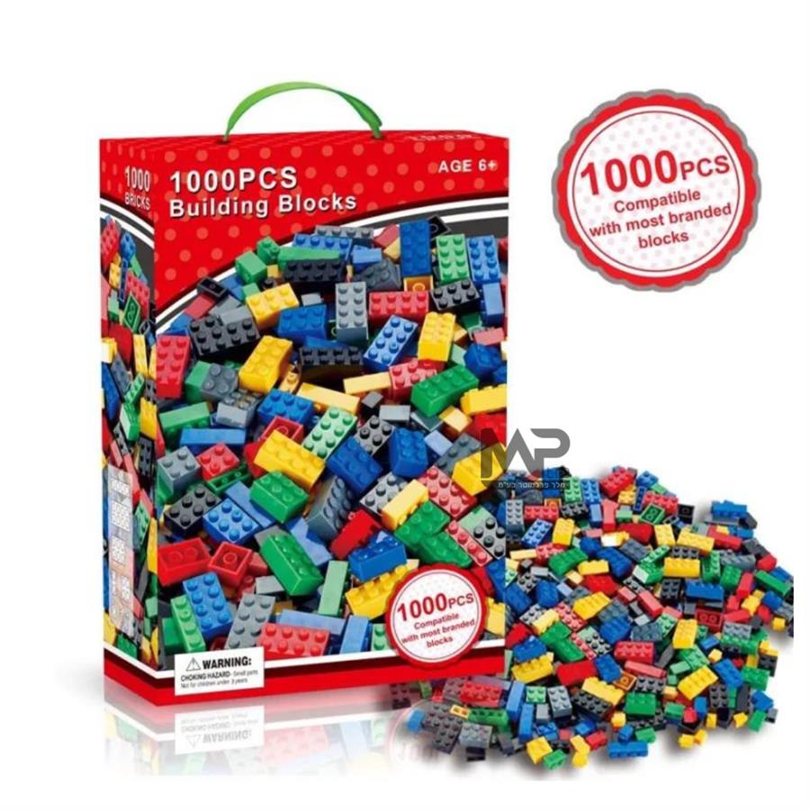 קוביות הרכבה תואם לגו 1000 חלקים