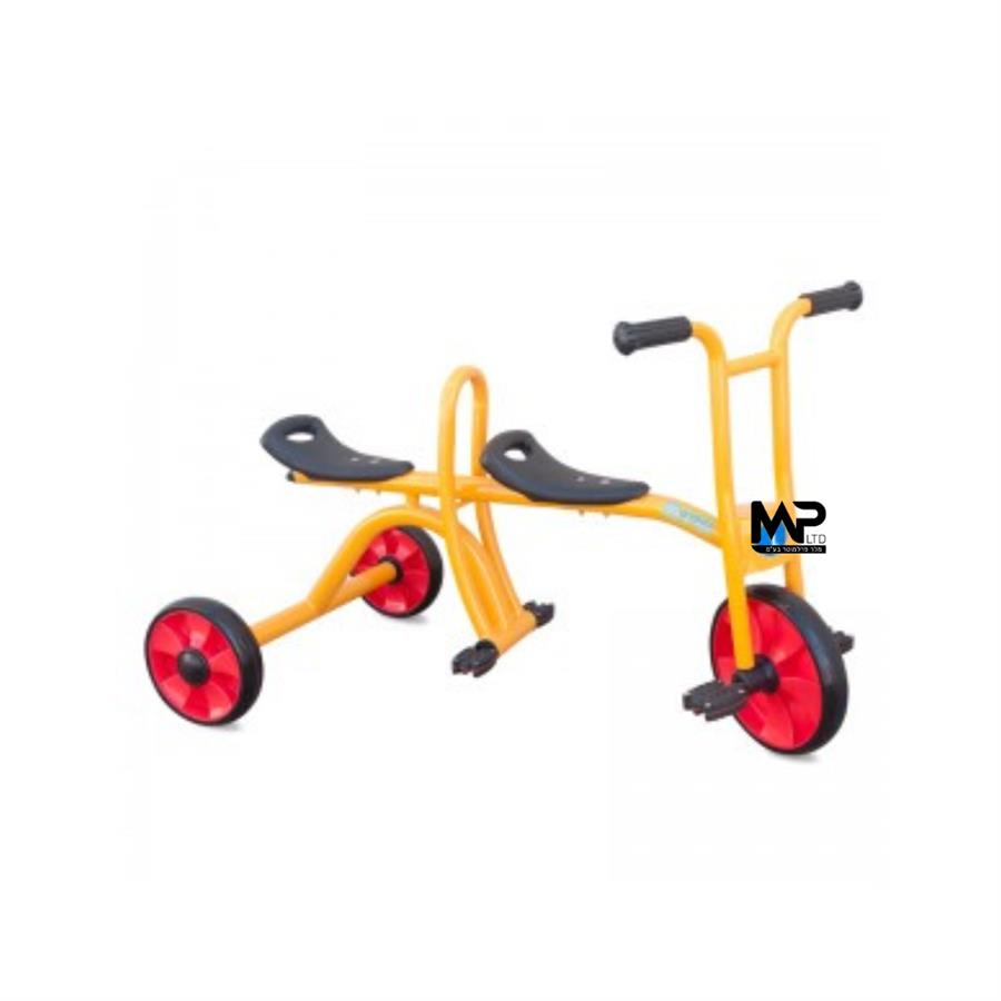 תלת אופן מתכת דו מושבי